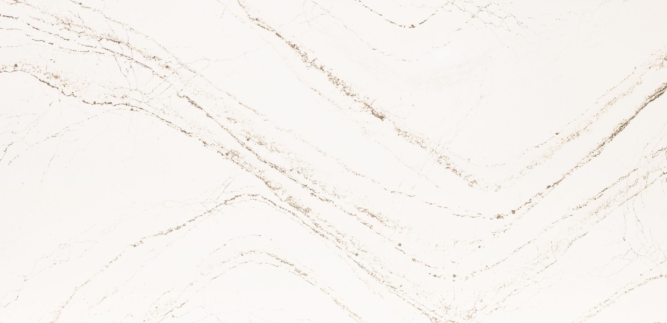 White marble with subtle gold veining.