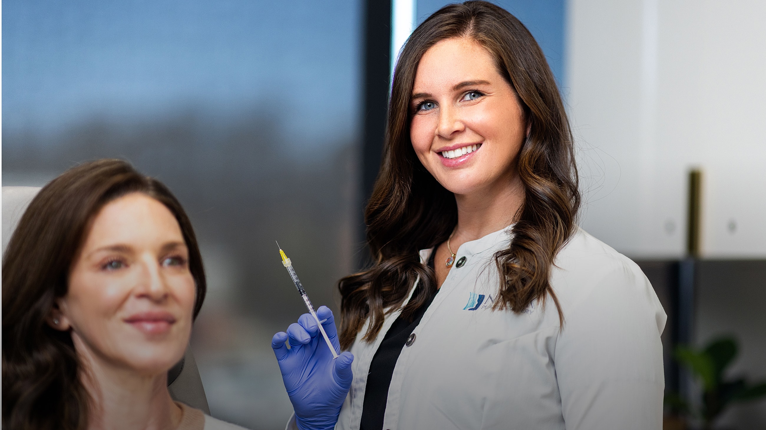 St. Louis facial plastic surgery model during treatment.