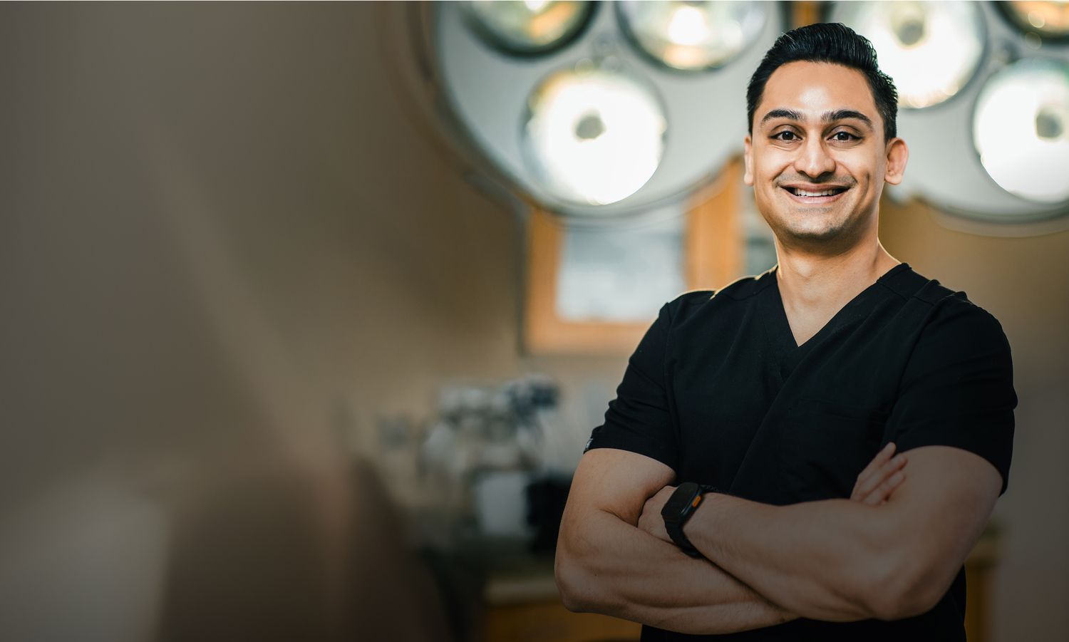Close-up of a woman's serene face and expression.