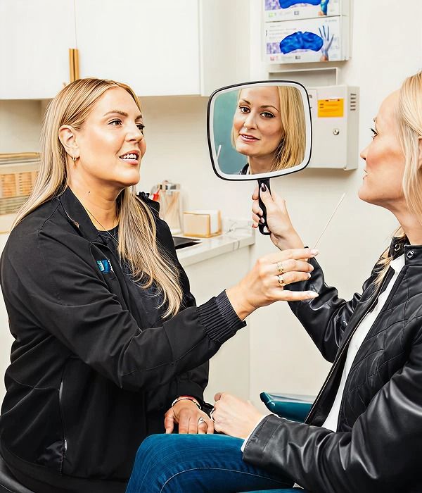 Provider at Nayak Plastic Surgery with patient