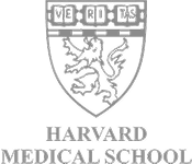 Harvard Medical School emblem and motto design.