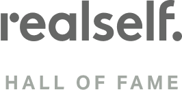 RealSelf Hall of Fame logo design.
