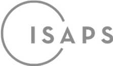 ISAPS logo in gray color scheme