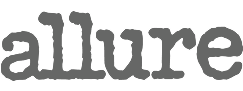 Text logo for Allure magazine