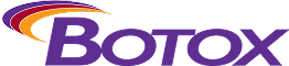 Botox logo in purple and red colors